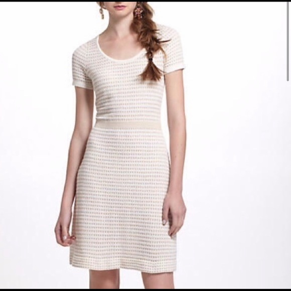 Anthropologie Sparrow Cream Knit Dress S - Picture 2 of 7